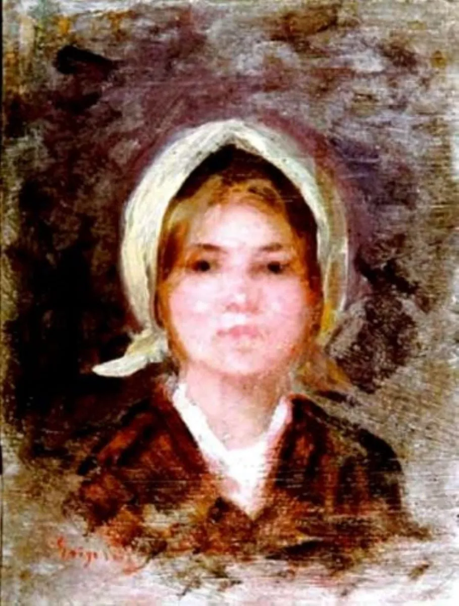 Cap de fetiță, by Nicolae Grigorescu, unspecified