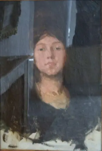 Cap de țărancă, by Nicolae Grigorescu