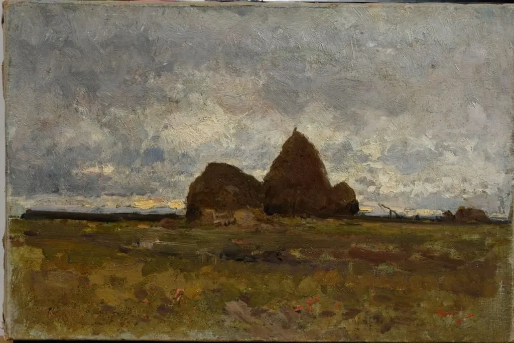 Căpițe în câmp, by Nicolae Grigorescu, unspecified, 1882