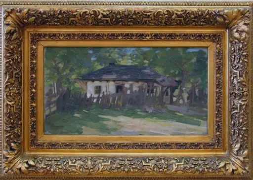 Casă la marginea satului, by Nicolae Grigorescu