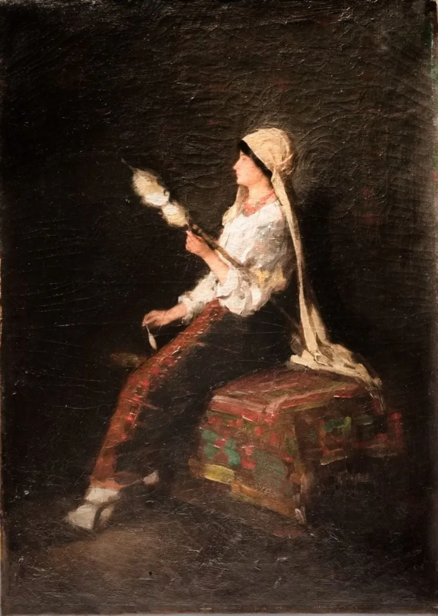 Cu furca în brâu, by Nicolae Grigorescu, unspecified, 1850