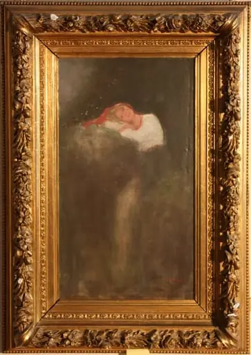 Fată pe gânduri, by Nicolae Grigorescu