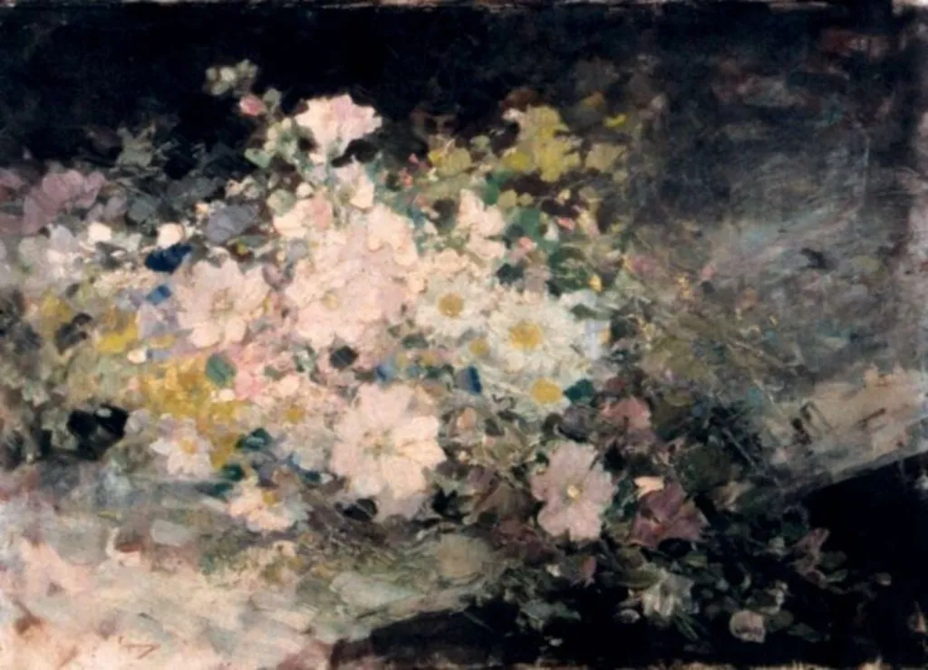 Flori, by Nicolae Grigorescu, unspecified, 1882