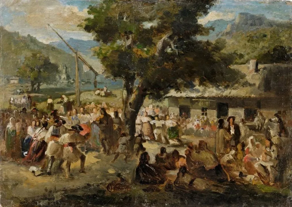 Horă, by Nicolae Grigorescu, 1850