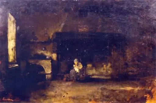 Interior breton, by Nicolae Grigorescu