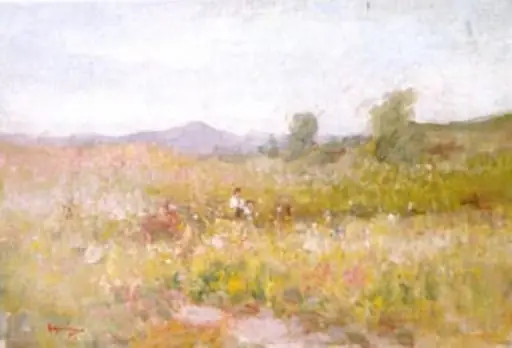 Livadă înflorită, by Nicolae Grigorescu