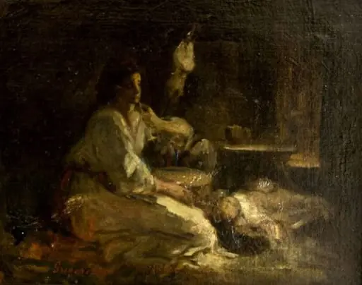Maternitate, by Nicolae Grigorescu