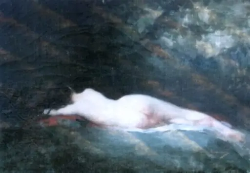 Nimfă dormind, by Nicolae Grigorescu
