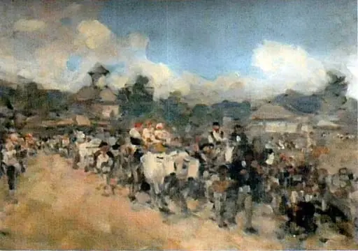 Nuntă țărănească, by Nicolae Grigorescu