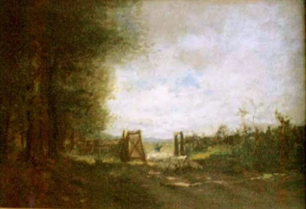 Peisaj cu turmă de oi, by Nicolae Grigorescu, unspecified, 1850