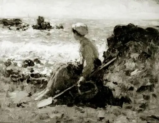 Pescăriță la Granville, by Nicolae Grigorescu