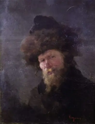 Portret de evreu, by Nicolae Grigorescu