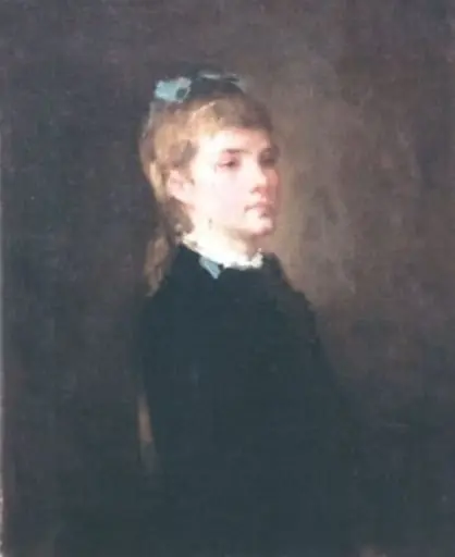 Portret de fată, by Nicolae Grigorescu