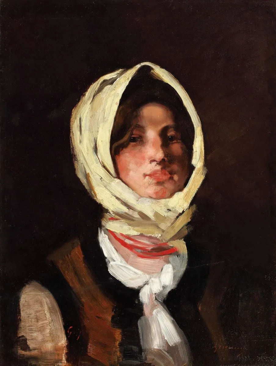 Țărăncuță din Rucăr, by Nicolae Grigorescu, unspecified, 1900