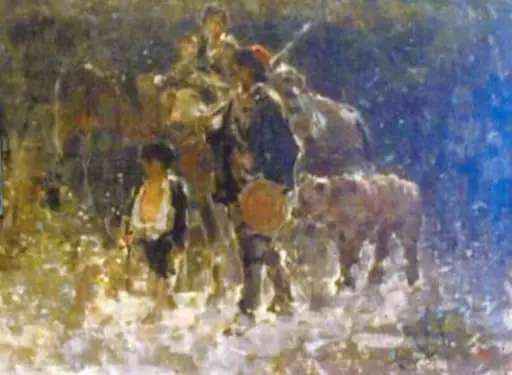 Țigani cu ursul, by Nicolae Grigorescu