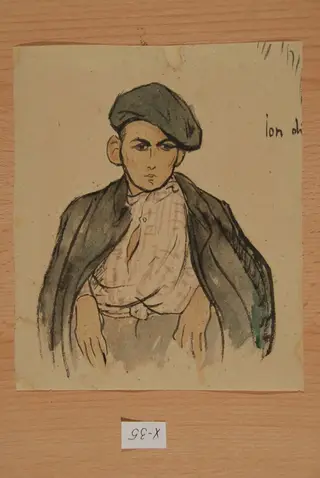 Băiat cu bască, by Nicolae Tonitza