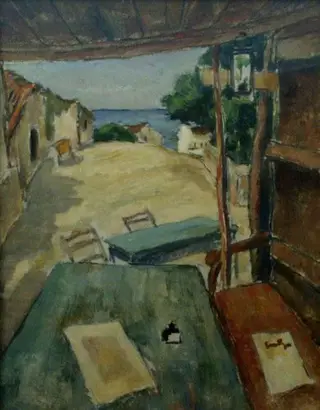 Cafeneaua - Mangalia, by Nicolae Tonitza