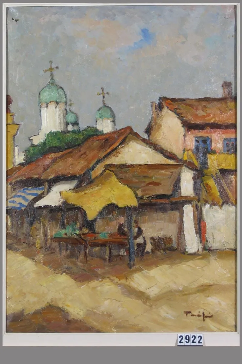 Cafeneaua mică la Mangalia, by Nicolae Tonitza, unspecified