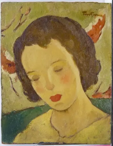 Cap de fată, by Nicolae Tonitza