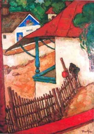 Casa dascălului, by Nicolae Tonitza