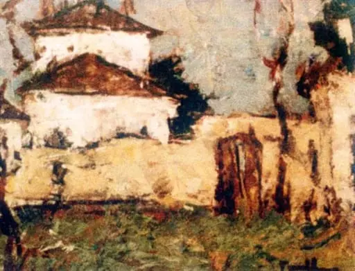 Casă și curte la Mangalia, by Nicolae Tonitza