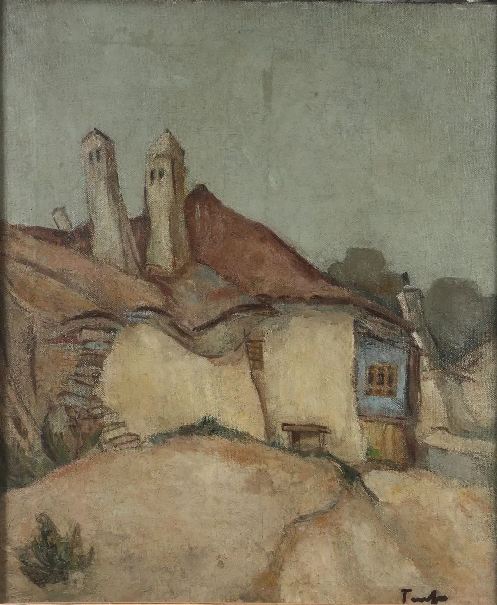 Case la Balcic, by Nicolae Tonitza, 1923