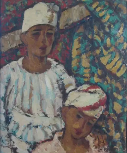 Chipuri tătărăști - copii, by Nicolae Tonitza
