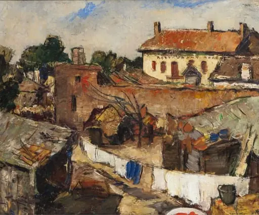 Curte cu rufe – Mangalia, by Nicolae Tonitza