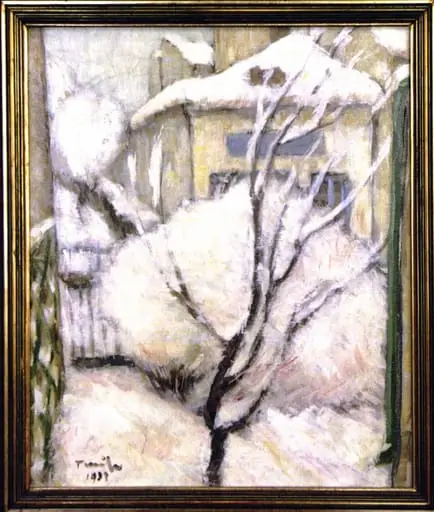 Efect de iarnă, by Nicolae Tonitza