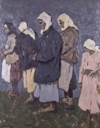 Femei sărace, by Nicolae Tonitza