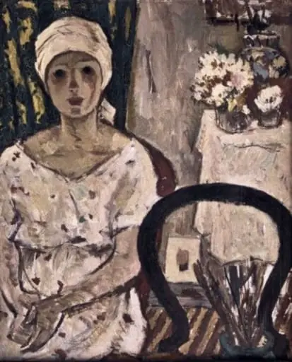 Femeie în interior, by Nicolae Tonitza