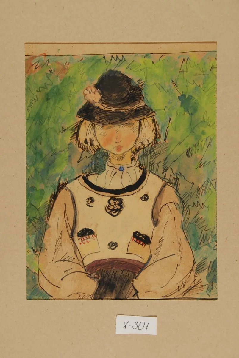 Fetiță din Făgăraș, by Nicolae Tonitza, unspecified