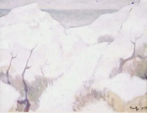 Iarna la Balcic, by Nicolae Tonitza