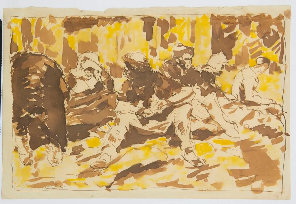 În lagărul de la Kârdjali, by Nicolae Tonitza, 1923