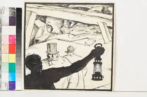 În mină, by Nicolae Tonitza