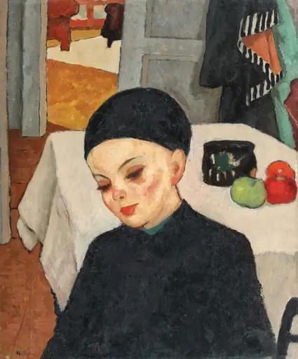Lecția, by Nicolae Tonitza