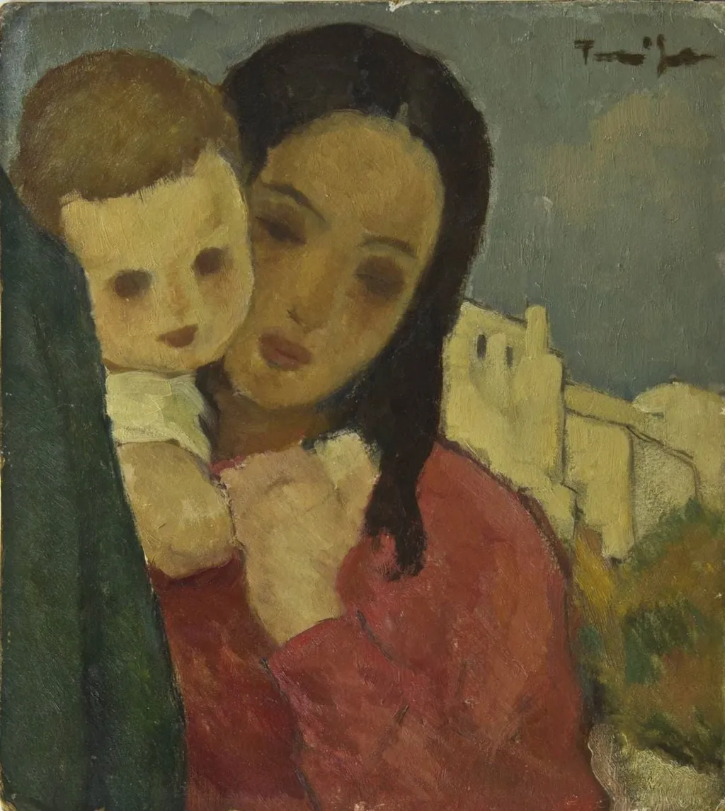 Mamă cu copil, by Nicolae Tonitza, unspecified, 1928