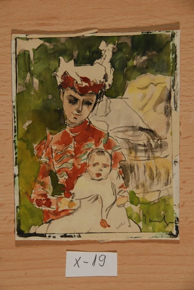 Mama și copilul, by Nicolae Tonitza, unspecified