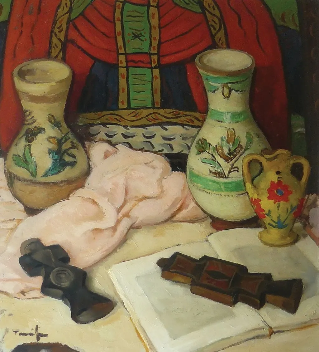 Natură moartă, by Nicolae Tonitza, unspecified