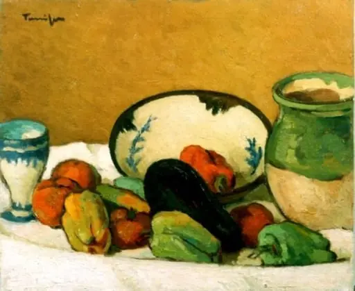 Natură statică cu legume, by Nicolae Tonitza