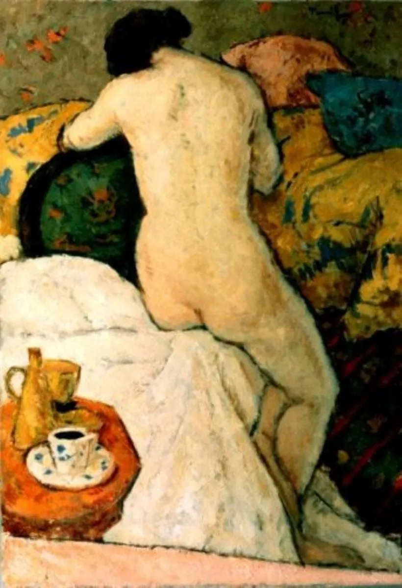 Nud (în iatac), by Nicolae Tonitza, unspecified, 1926