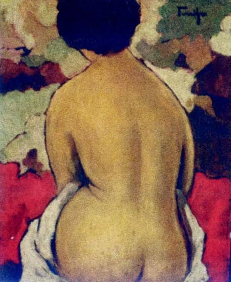 Nud - spate, by Nicolae Tonitza, unspecified