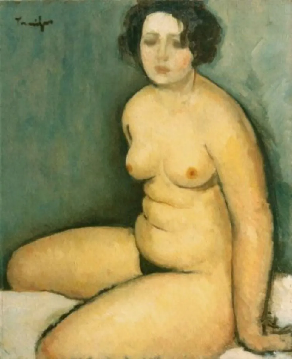 Nud (Studiu), by Nicolae Tonitza, unspecified