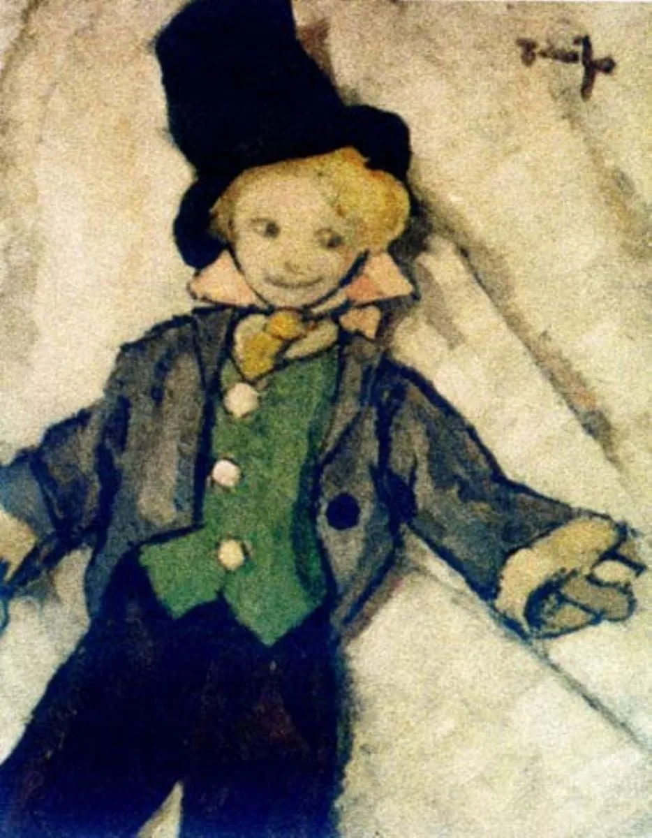 Păpușă (Dandy), by Nicolae Tonitza, unspecified, 1923