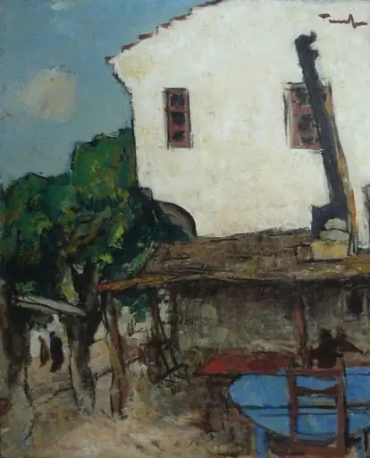 Peisaj (Han la Mangalia), by Nicolae Tonitza