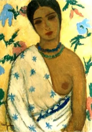 Portret de mulatră, by Nicolae Tonitza