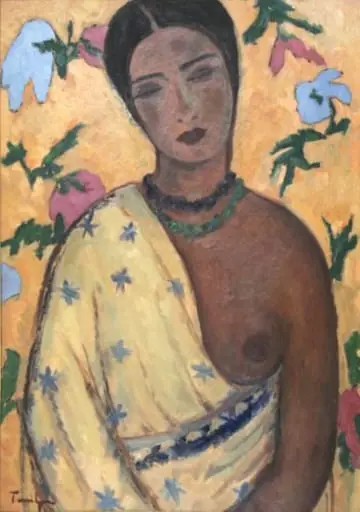 Portret de mulatră, by Nicolae Tonitza
