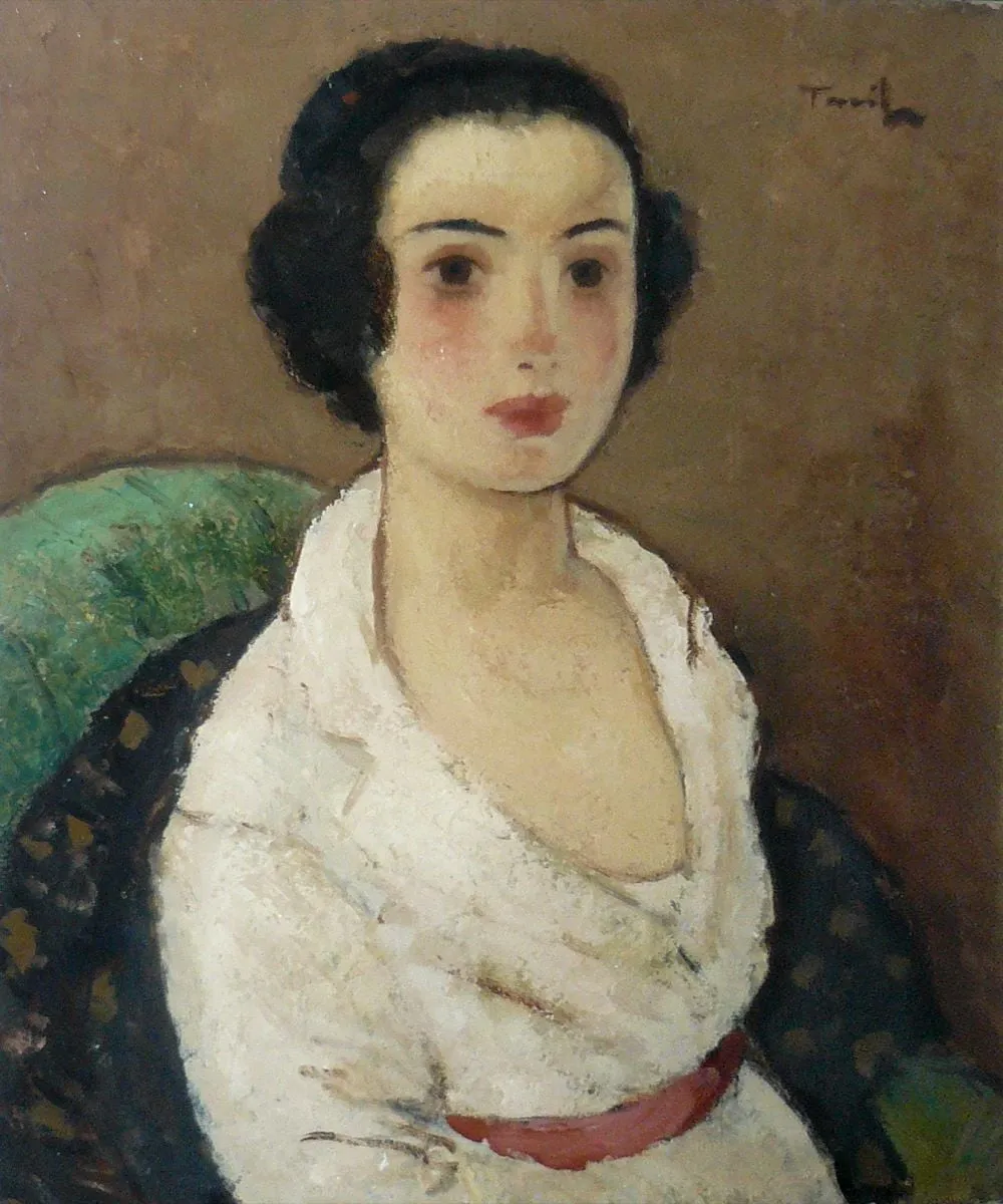 Portret de tânără, by Nicolae Tonitza, 1923
