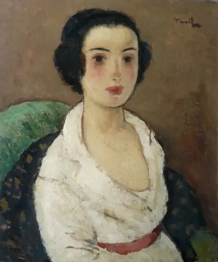 Portret de tânără, by Nicolae Tonitza
