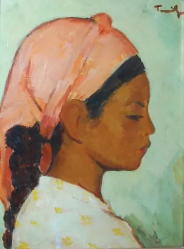 Profil de fată, by Nicolae Tonitza
